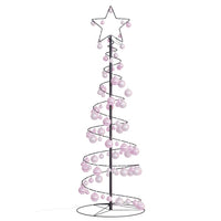 Albero di Natale a LED con Palline 100 LED Bianco Caldo 150 cm