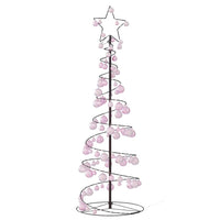 Albero di Natale a LED con Palline 100 LED Bianco Caldo 150 cm 3318563