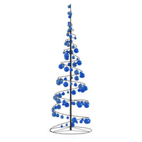 Albero di Natale a LED con Palline 100 LED Bianco Caldo 150 cm 3318564