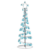 Albero di Natale a LED con Palline 100 LED Bianco Caldo 150 cm 3318567