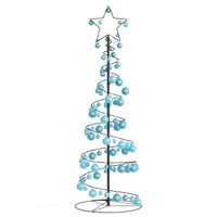 Albero di Natale a LED con Palline 100 LED Bianco Caldo 150 cm 3318567