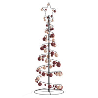 Albero di Natale a LED con Palline 100 LED Bianco Caldo 150 cm 3318568