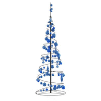 Albero di Natale a LED con Palline 100 LED Bianco Caldo 150 cm 3318570