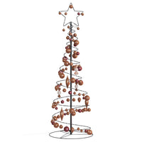 Albero di Natale a LED con Palline 100 LED Bianco Caldo 150 cm 3318571