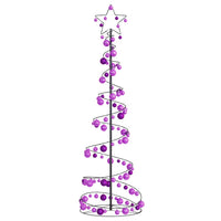 Albero di Natale a LED con Palline 120 LED Bianco Caldo 180 cm 3318577
