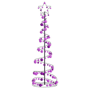 Albero di Natale a LED con Palline 120 LED Bianco Caldo 180 cm 3318577