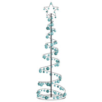 Albero di Natale a LED con Palline 120 LED Bianco Caldo 180 cm 3318578