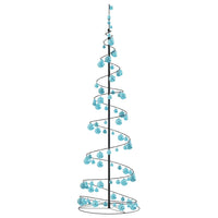 Albero di Natale a LED con Palline 120 LED Bianco Caldo 180 cm 3318579