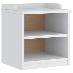 vidaXL Panca da Corridoio SANDNES Bianca 45x40x50 cm in Legno di Pino