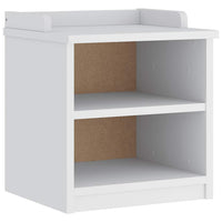 Panca da Corridoio SANDNES Bianca 45x40x50 cm in Legno di Pino 4010444