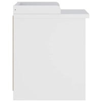 vidaXL Panca da Corridoio SANDNES Bianca 45x40x50 cm in Legno di Pino