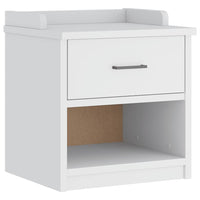 vidaXL Panca da Corridoio SANDNES Bianca 45x40x50 cm in Legno di Pino