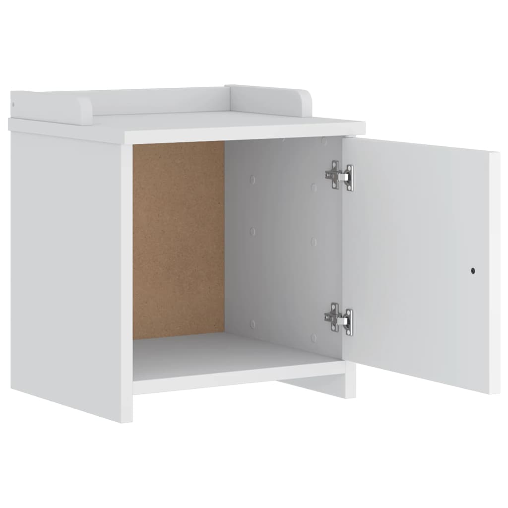 vidaXL Panca da Corridoio SANDNES Bianca 45x40x50 cm in Legno di Pino