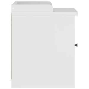 Panca da Corridoio SANDNES Bianca 45x40x50 cm in Legno di Pino 4010450