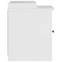 vidaXL Panca da Corridoio SANDNES Bianca 45x40x50 cm in Legno di Pino