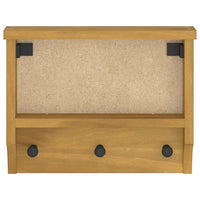 vidaXL Appendiabiti da Parete SANDNES 45x12x35 cm in Legno di Pino