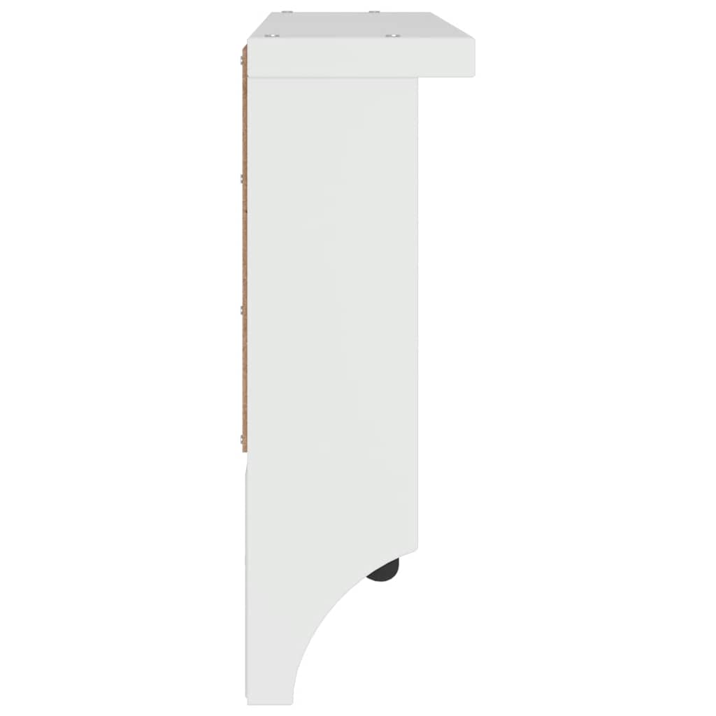 vidaXL Appendiabiti da Parete SANDNES Bianco 45x12x35 cm Legno di Pino