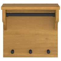 Appendiabiti da Parete SANDNES 43x30x42 cm in Legno di Pino 4010455