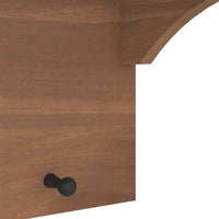 Appendiabiti da Parete SANDNES 43x30x42 cm in Legno di Pino 4010455