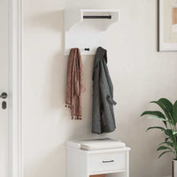 Appendiabiti da Parete SANDNES Bianco 43x30x42 cm Legno di Pino 4010456