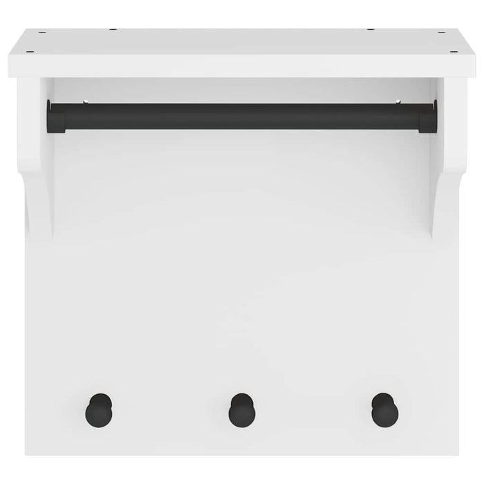 Appendiabiti da Parete SANDNES Bianco 43x30x42 cm Legno di Pino 4010456
