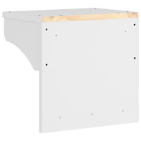 Appendiabiti da Parete SANDNES Bianco 43x30x42 cm Legno di Pino