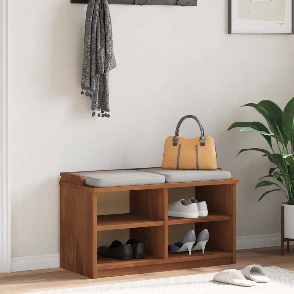 Panca da Corridoio SANDNES 87x40x50 cm Legno Massello di Pino