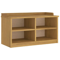 vidaXL Panca da Corridoio SANDNES 87x40x50 cm Legno Massello di Pino