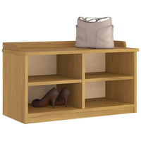 Panca da Corridoio SANDNES 87x40x50 cm Legno Massello di Pino 4010458