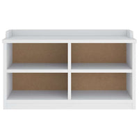 vidaXL Panca da Corridoio SANDNES Bianca 87x40x50 cm in Legno di Pino