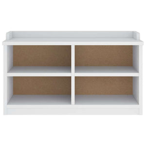 vidaXL Panca da Corridoio SANDNES Bianca 87x40x50 cm in Legno di Pino