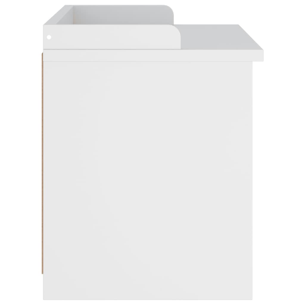 vidaXL Panca da Corridoio SANDNES Bianca 87x40x50 cm in Legno di Pino