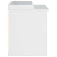 vidaXL Panca da Corridoio SANDNES Bianca 87x40x50 cm in Legno di Pino