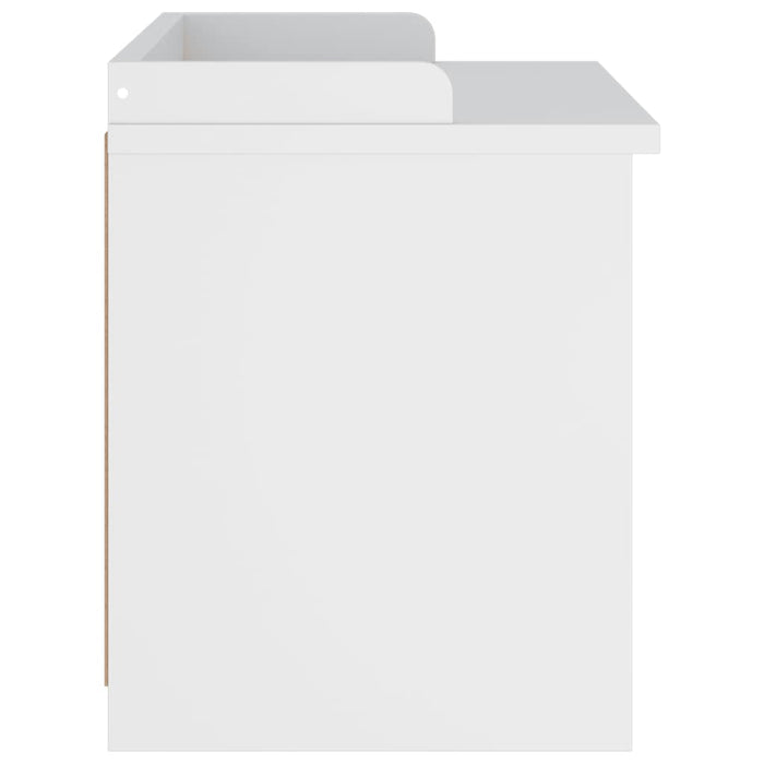 vidaXL Panca da Corridoio SANDNES Bianca 87x40x50 cm in Legno di Pino