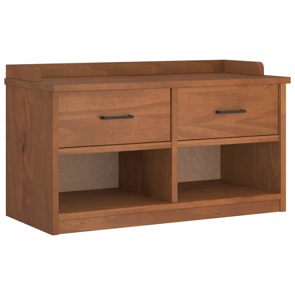 Panca da Corridoio SANDNES 87x40x50 cm Legno Massello di Pino