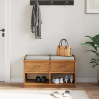 Panca da Corridoio SANDNES 87x40x50 cm Legno Massello di Pino 4010460