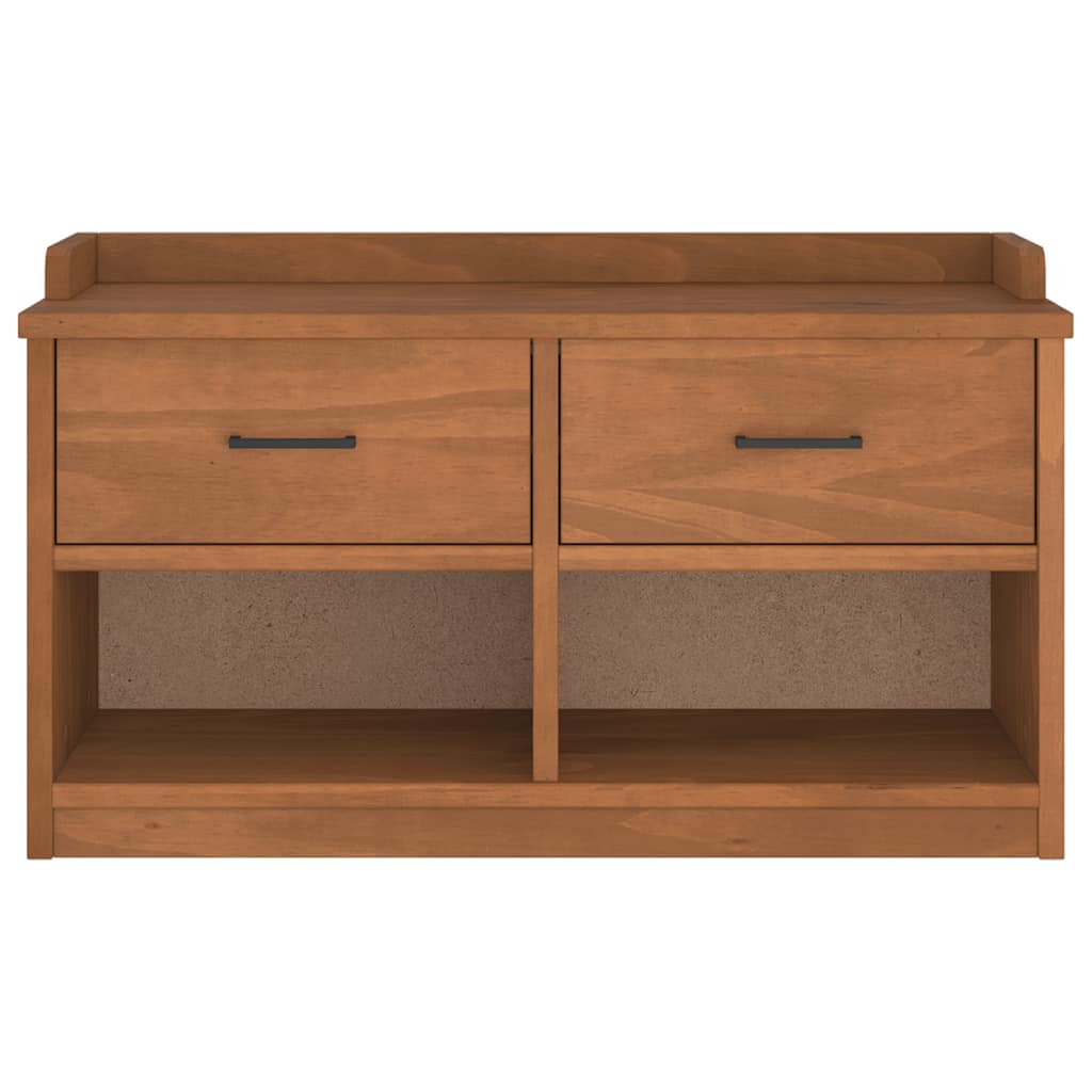 Panca da Corridoio SANDNES 87x40x50 cm Legno Massello di Pino