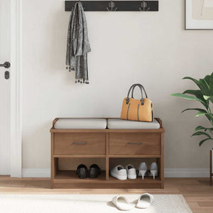 Panca da Corridoio SANDNES 87x40x50 cm Legno Massello di Pino