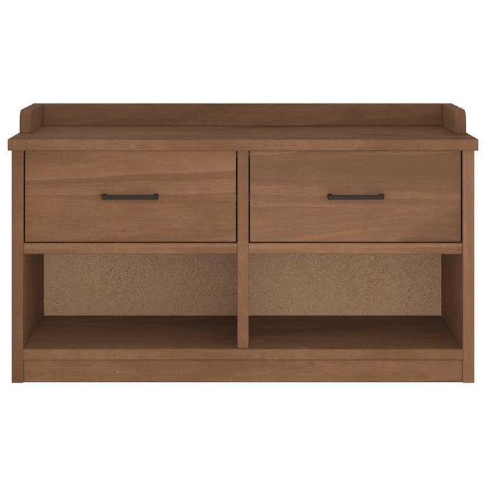 Panca da Corridoio SANDNES 87x40x50 cm Legno Massello di Pino