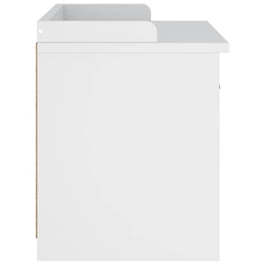 Panca da Corridoio SANDNES Bianca 87x40x50 cm in Legno di Pino