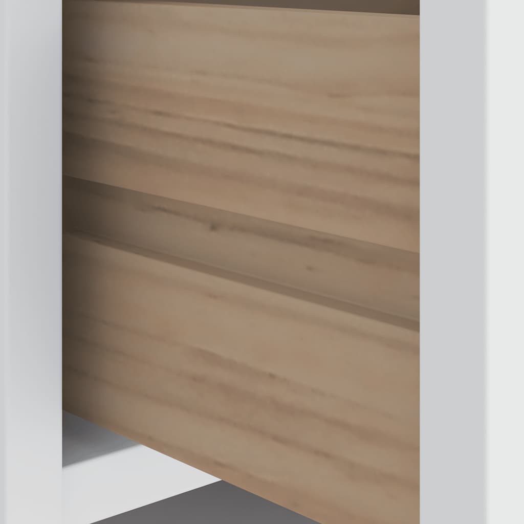 Panca da Corridoio SANDNES Bianca 87x40x50 cm in Legno di Pino