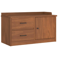 Panca da Corridoio SANDNES 87x40x50 cm Legno Massello di Pino 4010463