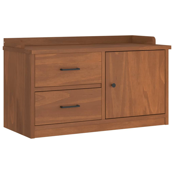 Panca da Corridoio SANDNES 87x40x50 cm Legno Massello di Pino 4010463