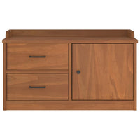 Panca da Corridoio SANDNES 87x40x50 cm Legno Massello di Pino