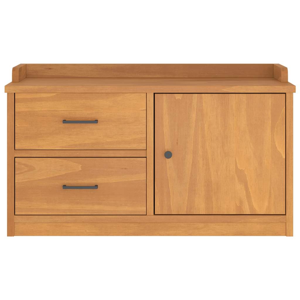 Panca da Corridoio SANDNES 87x40x50 cm Legno Massello di Pino 4010463