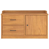 Panca da Corridoio SANDNES 87x40x50 cm Legno Massello di Pino 4010463