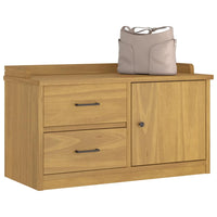 Panca da Corridoio SANDNES 87x40x50 cm Legno Massello di Pino 4010464