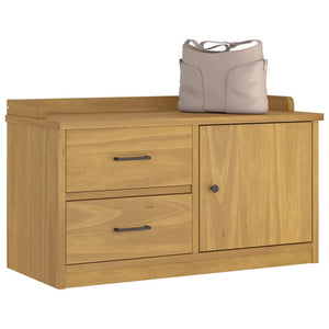 Panca da Corridoio SANDNES 87x40x50 cm Legno Massello di Pino 4010464