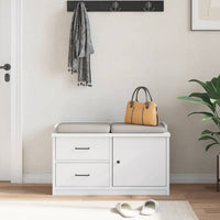 Panca da Corridoio SANDNES Bianca 87x40x50 cm in Legno di Pino 4010465