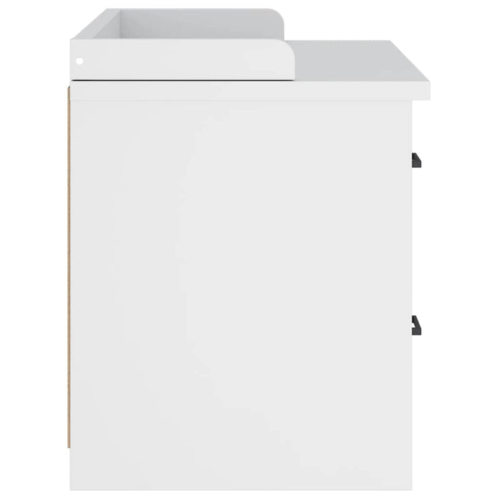 vidaXL Panca da Corridoio SANDNES Bianca 87x40x50 cm in Legno di Pino